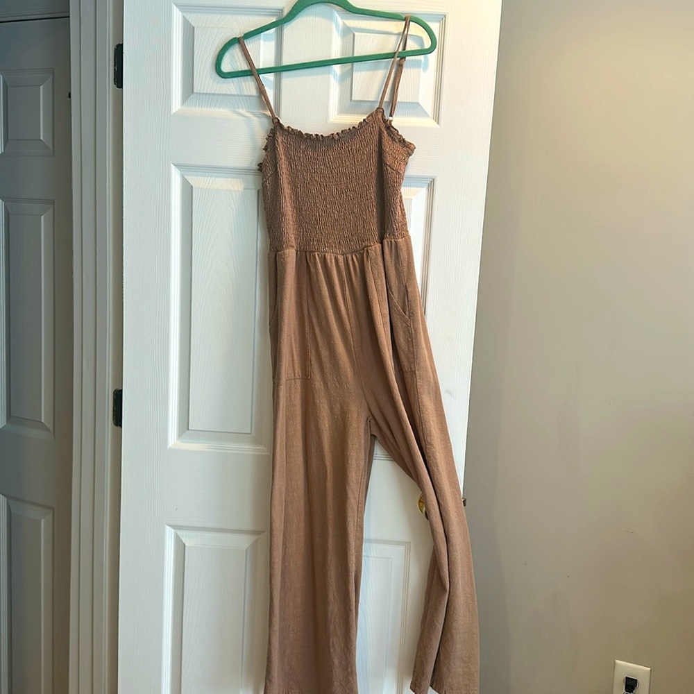 Tan Romper/Jumpsuit